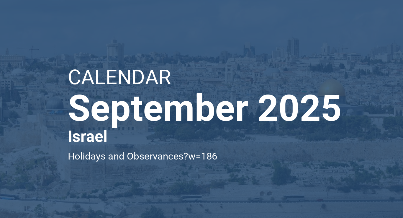 September 2025 Calendar Israel